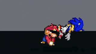 Sonic VS Devil Mario (Power Star Mario Style Test)