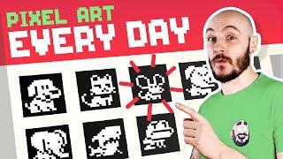 Drawing Pixel Art Every Day For A Month - Pixel Art Timelapse