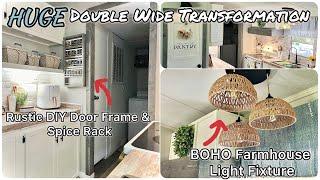 HUGE MOBILE HOME TRANSFORMATION!! | Hymela Product Review #diyhomeprojects #mobilehomemakeover