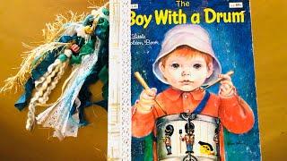 Christmas Golden Book Junk Journal - The Boy with a Drum - SOLD