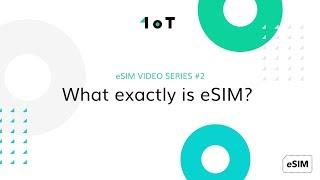 1oT eSIM Video Series #2: What exactly is eSIM?