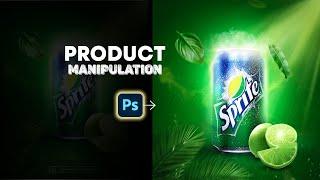 Product Manipulation Tutorial In Photoshop | Sprite Advertisement Poster Design