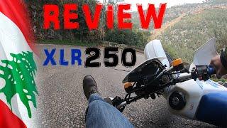 HONDA XLR 250 del 93 REVIEW WITH ACCIDENT INCLUDED [MOTORBIKE]