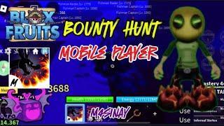 Bounty hunt with shadow fruit?!? | Mobile Player / Blox fruits