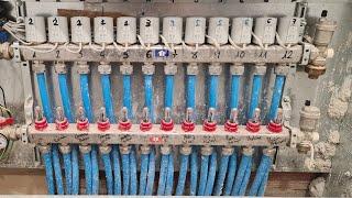 Vídeo 16 de 19‍. Colector de multicapa para suelo radiante con cabezales electrónicos.