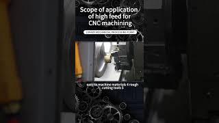 Scope of application of high feed for CNC machining