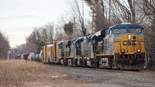 HD: 12 trains, Foreign Power, Hornshows, and more!! Sunday Railfanning! 3-3-13.