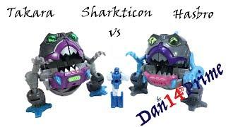 Sharkticon Gnaw Transformers Takara Legends vs Hasbro Titans Return