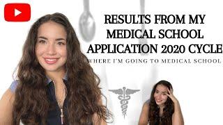 RESULTS FROM MY MEDICAL SCHOOL APPLICATION 2020 | Where I applied, rejections, acceptances.