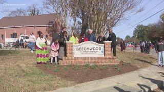 Virginia Beach unveils sign honoring Beechwood neighborhood