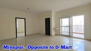 మియాపూర్ - డిమార్ట్ ఎదురు గా - @Miyapur - Brand New 3BHK Flats For Sale Opp.D-Mart - Gated Community