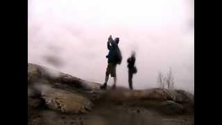 Climbing the MT Beacon Fire tower during Hurricane Sandy 100mph winds!!!!!!!