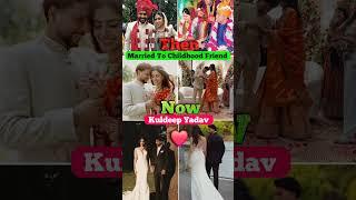 3 Indo Cricketer Who Got Married To Their Childhood Friends#msdhoni#rohitfans#kuldeepfans#cricket