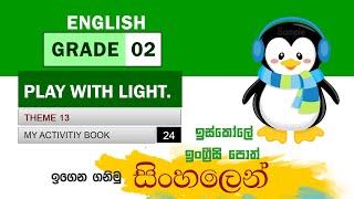 Grade 2 English - Theme 13 - Play with light