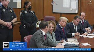 CBS2's Alice Gainer on Trump arraignment