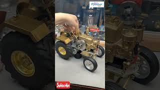 Realistic Tractor 2.2cc Mini Double-cylinder Four-stroke Engine Model #viralvideo #engine #tractor