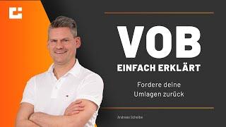 VOB einfach erklärt: Wieso forderst du in öffentlichen Projekten deine Umlagen nicht zurück?