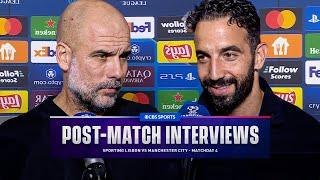 Amorim & Guardiola speak as new Manchester rival is born! | Sporting vs Man City | CBS Sports