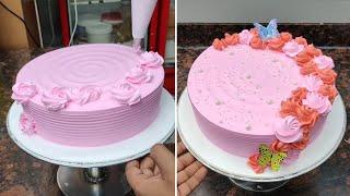 How To Make Full Nozzle Design Cake | Simple and Beautiful Cake