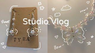 Studio Vlog #4 | Making Jewelry & Packing Earrings