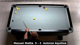 Manuel Mallia vs Antoine Aquilina | Euro O50 Ranking Tournament 5 | Last sixteen