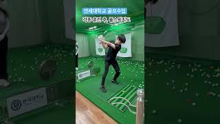 연세대학교 골프수업 입문자 풀스윙 지도 퇴근길 골프레슨 오후 6시 golflesson