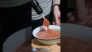 Икра щучья наивкуснейшая. Взбиваем икру шуруповёртом