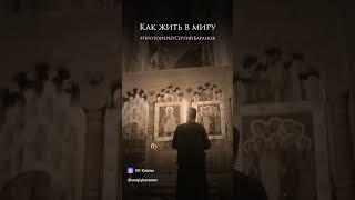 Как жить в миру .Протоиерей Сергий Баранов.