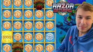 XPOSED HITS RARE 1000X COIN ON THE NEW RAZOR SHARK SLOT!