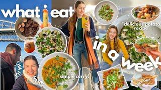 what i eat in a week! - grocery haul - ( vegan + simple + healthy )