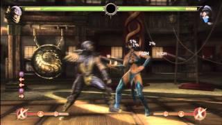 MK9 Trashing the Lab Scorpion Basics Tutorial HD