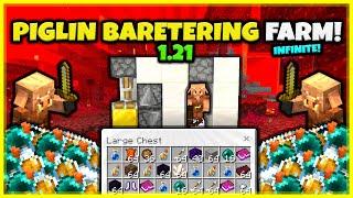 BEST PIGLING BARTERING FARM! In Minecraft Bedrock And Java 1.21