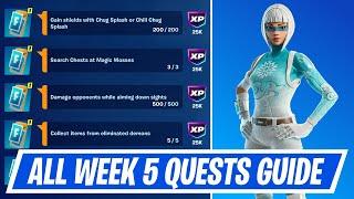 Fortnite Complete Week 5 Quests - How to EASILY Complete Week 5 Challenges in Chapter 6 Season 1