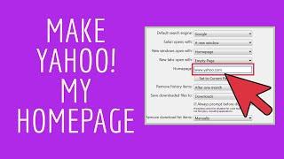 How to Make Yahoo your Homepage?