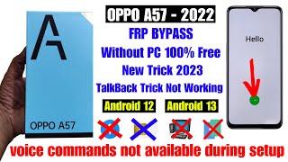 OPPO A57 (2022) Frp Bypass | New Trick 2024 l OPPO Frp Android 12 | OPPO Frp Android 13