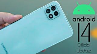Samsung Galaxy A22 Android 14 ONE UI 6.0 Update