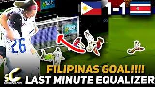 53rd Philippines shocks 37th COSTA RICA with a LAST MINUTE GOAL from 50 yards! FILIPINAS friendly