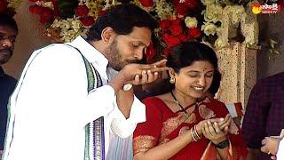 CM Jagan And YS Bharati Visuals At Ugadi Celebrations @SakshiTVLIVE