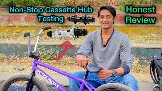 MERRITT-BMX NON-STOP CASSETTE LHD HUB Testing Honest Review Akram Bmx Rider | #cassette #hub #2024