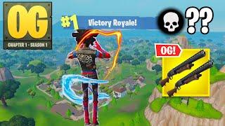 Fortnite OG | High Kill Solo Win DOUBLE PUMP Gameplay (Fortnite Chapter 1 Season 1)