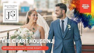 Stunning NJ wedding at The  Chart House in Weehawken on the waterfront.