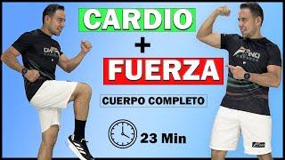 RUTINA de CARDIO y FUERZA Cuerpo Completo (Principiantes)