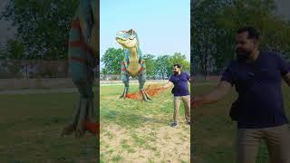 T-Rex Dinosaur was blown into the air with Magic Jurassic World | Dinosaur Point