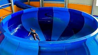 Space Bowl Water Slide at Aquapark Kladno, Czech Republic
