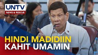 Mga pahayag ni ex-Pres. Duterte sa umano’y pagpatay, hindi sapat para makasuhan – NBI chief