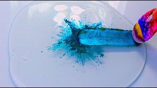 Mixing Pigment into Slime// Duochrome Satisfying Slime ASMR Video Compilation