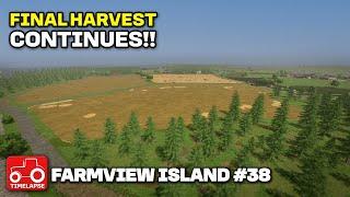 THE FINAL HARVEST CONTINUES!! Farmview Island FS22 Timelapse Farming Simulator 22 Ep 38