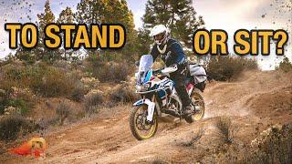 WHEN & WHY you should STAND while riding an ADV Motorcycle | OFFROAD Motorcycle Training