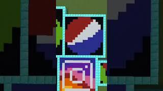 Satisfying Minecraft (Pepsi) Logo #17 #shorts #minecraft