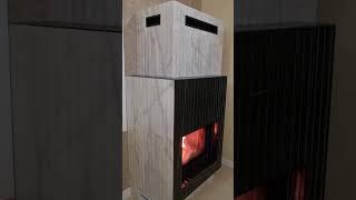 Монтаж под ключ с интересным решением короба #fireplace#дизайн#камин .Салон Престиж-Камин